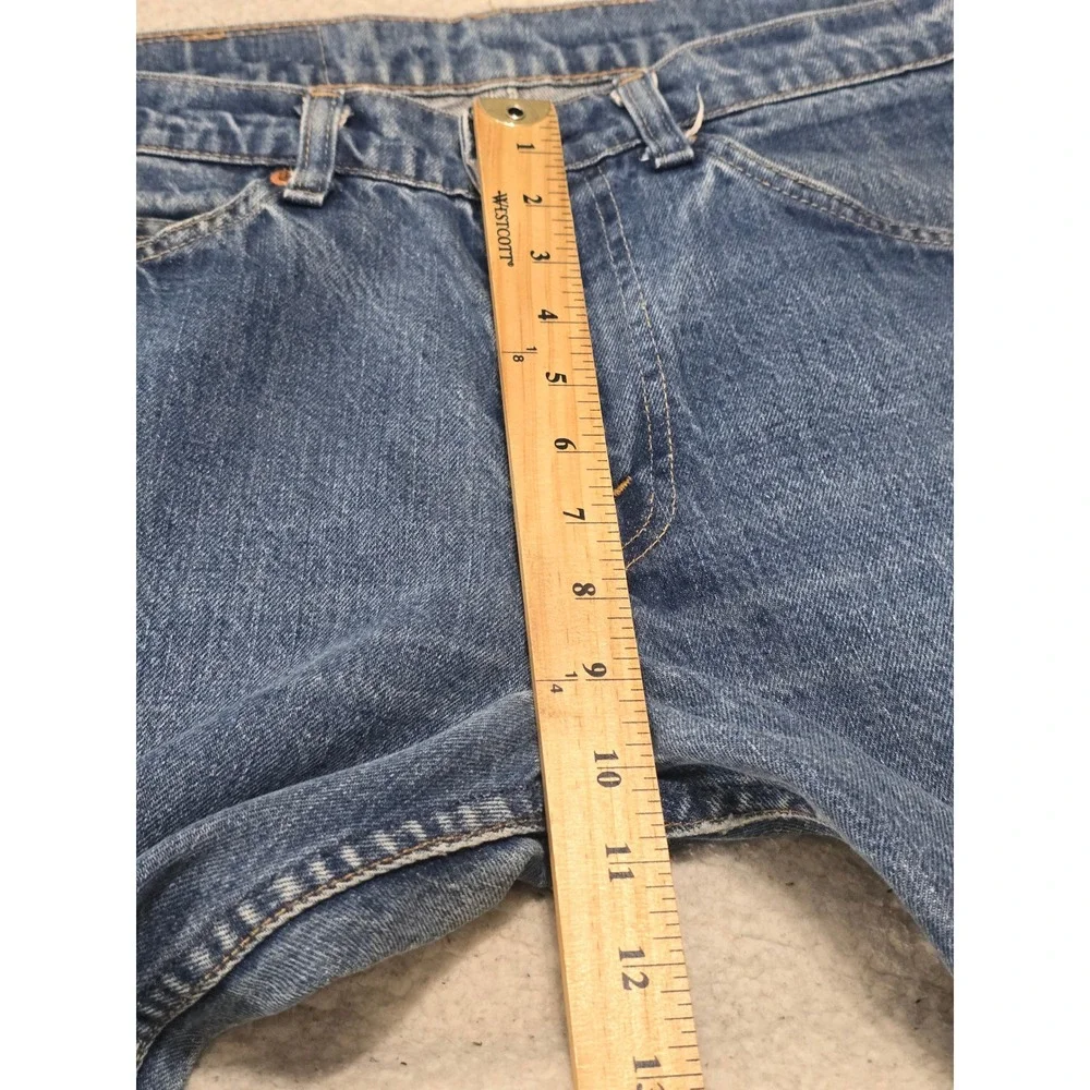 Vintage Levis 505 Orange Tab Jeans Men 31x30 Blue Denim Straight Leg Made in USA